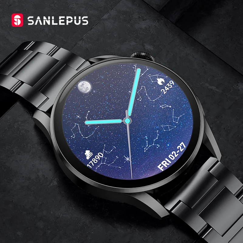 

SANLEPUS 2022 NEW Wireless Charging Smart Watch Women Men Smartwatch Fitness Bracelet IP68 Waterproof For Android Apple Huawei