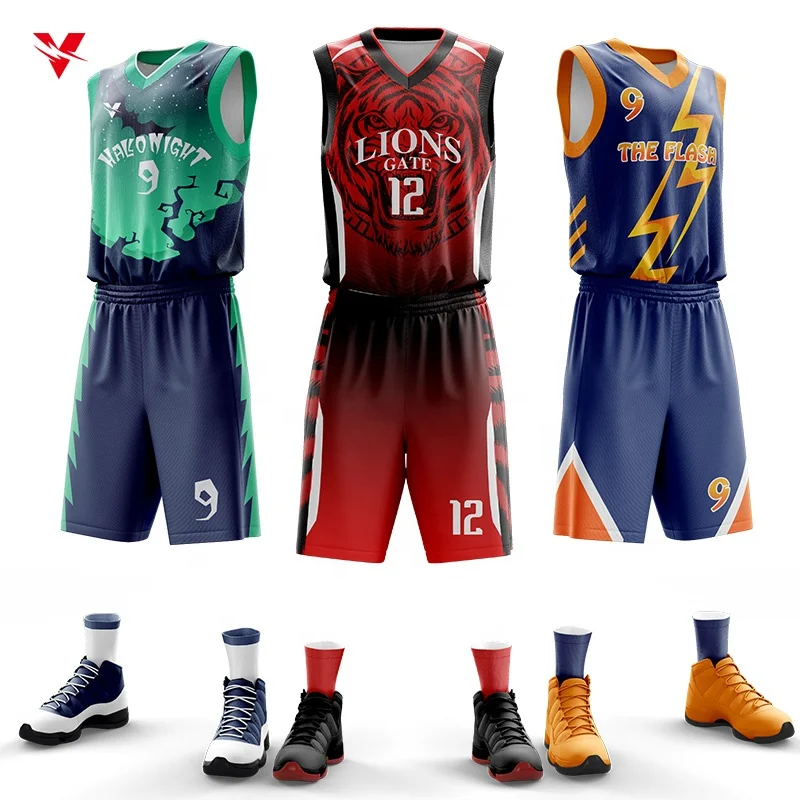 

Wholesale Custom Cheap Basketball Jerseys Sublimation Basketball Wear Breathable Quick Dry Basketball Shirts Uniforms For Men's