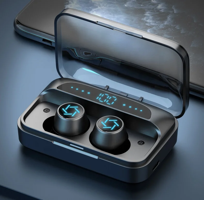 

free shipping s15 led lighting star bright unicorn earphones for kids wireless black color blue light earphone wholesale price