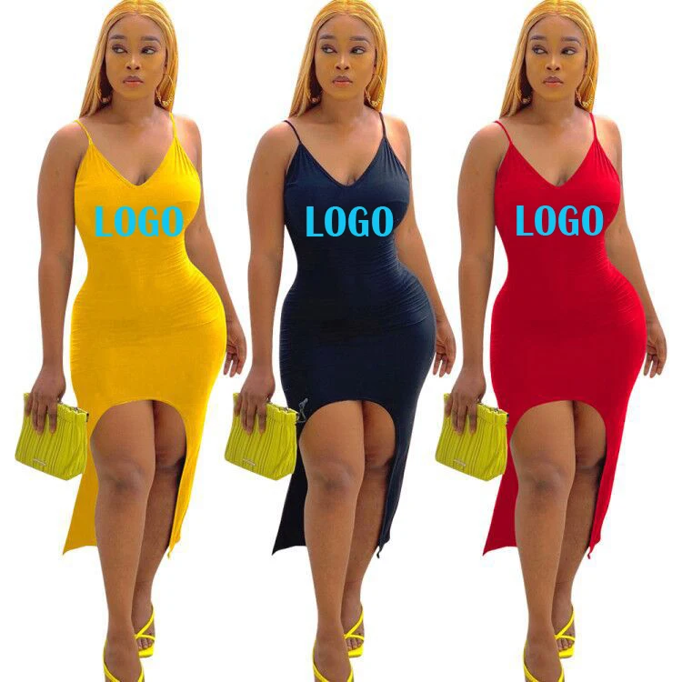 

2021 New Arrivals Sexy Bodycon Sleeveless Long Dress Clothing Vendors Women Maxi Lady Club Evening Casual Dresses Spring Summer, Picture