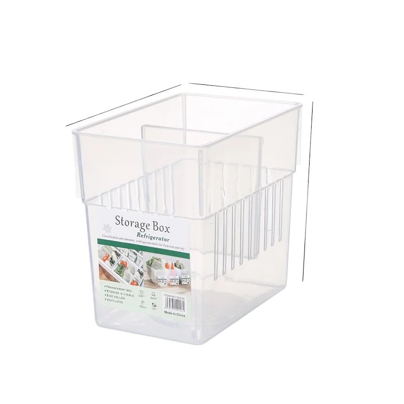 

Classifiable Fridge Shelf Holder Storage Box Pull Out Refrigerator Storage Containers for Hanging Fruit Fridge Drawer Organizer, Transperent