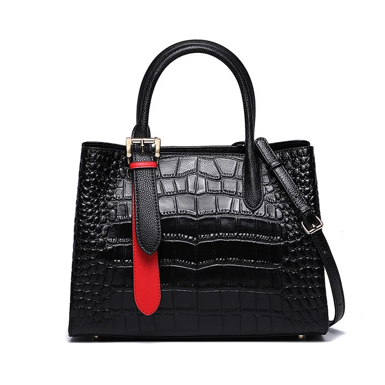 

EGL109 Popular alligator grain shoulder bag summer tote wholesale designer luxury 2021 genuine leather woman handbags