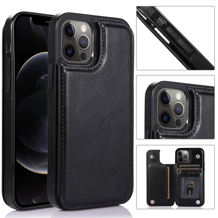 

Shockproof Leather Mobile Phone Cases with Wallet For iPhone 12 / 12 Pro