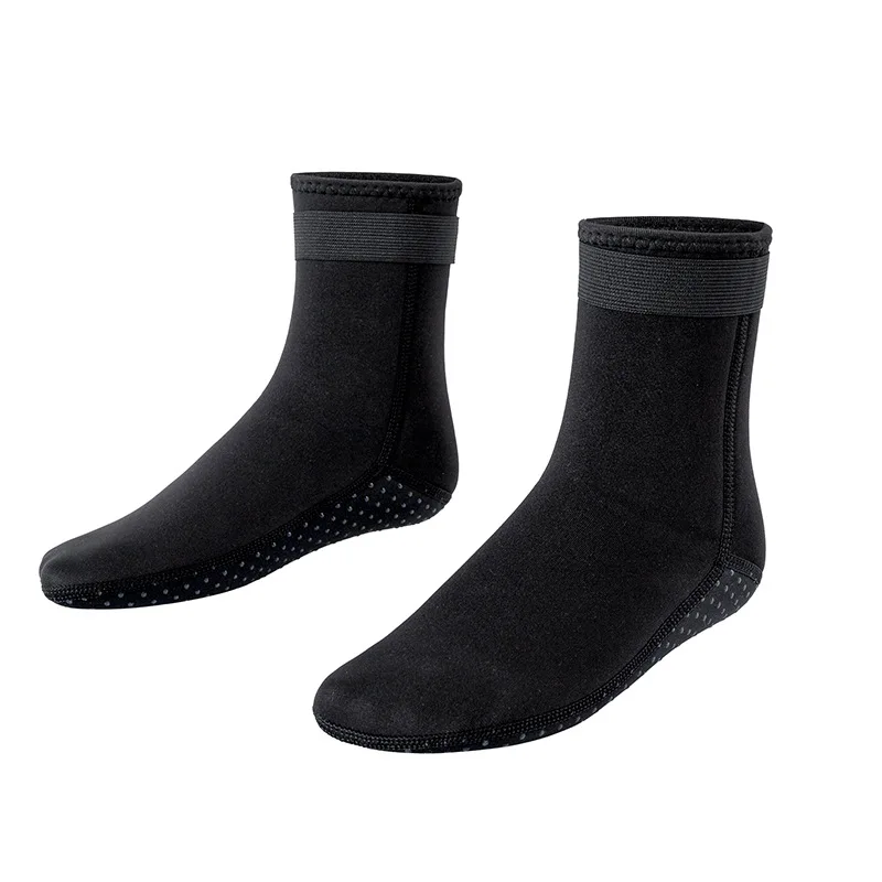 

Factory price high quality 3mm neoprene diving socks spearfishing socks non-slip supper warm, Black