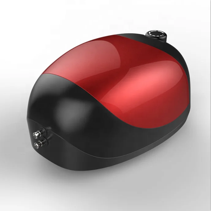

1 Outlet Aquarium Air Pump Ultra Quiet Aerator Pump for Fish Tank, Black, red