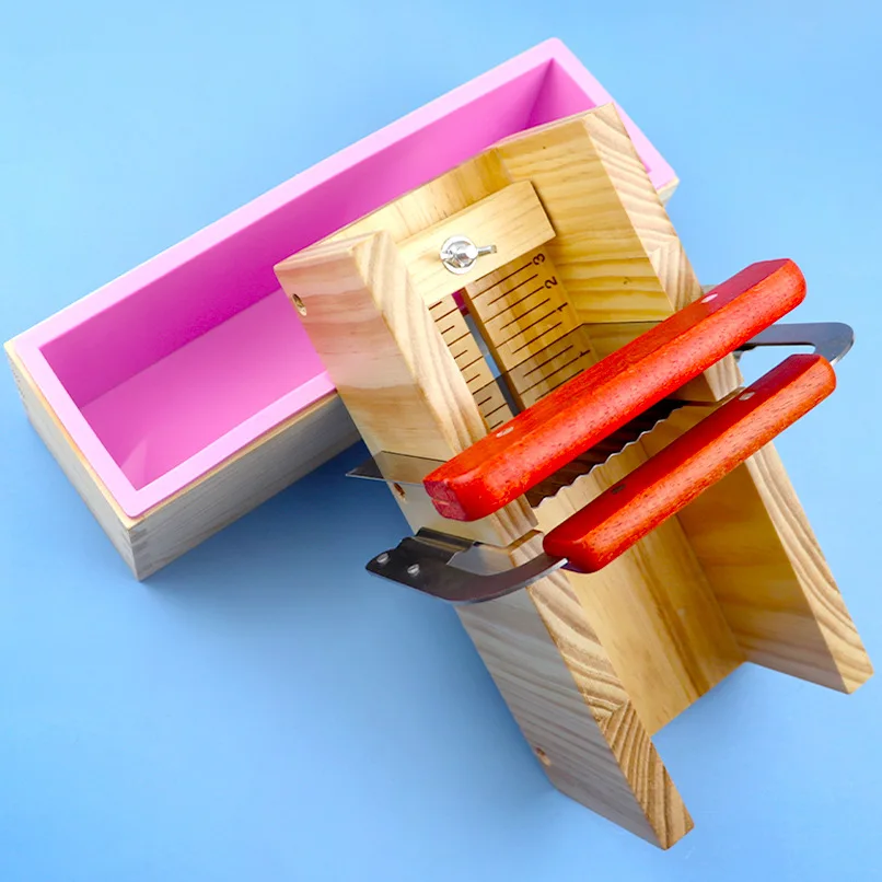 

Easy-release BPA Free Adjustable DIY Handmade Soap Moulds and Soap Cutter Set