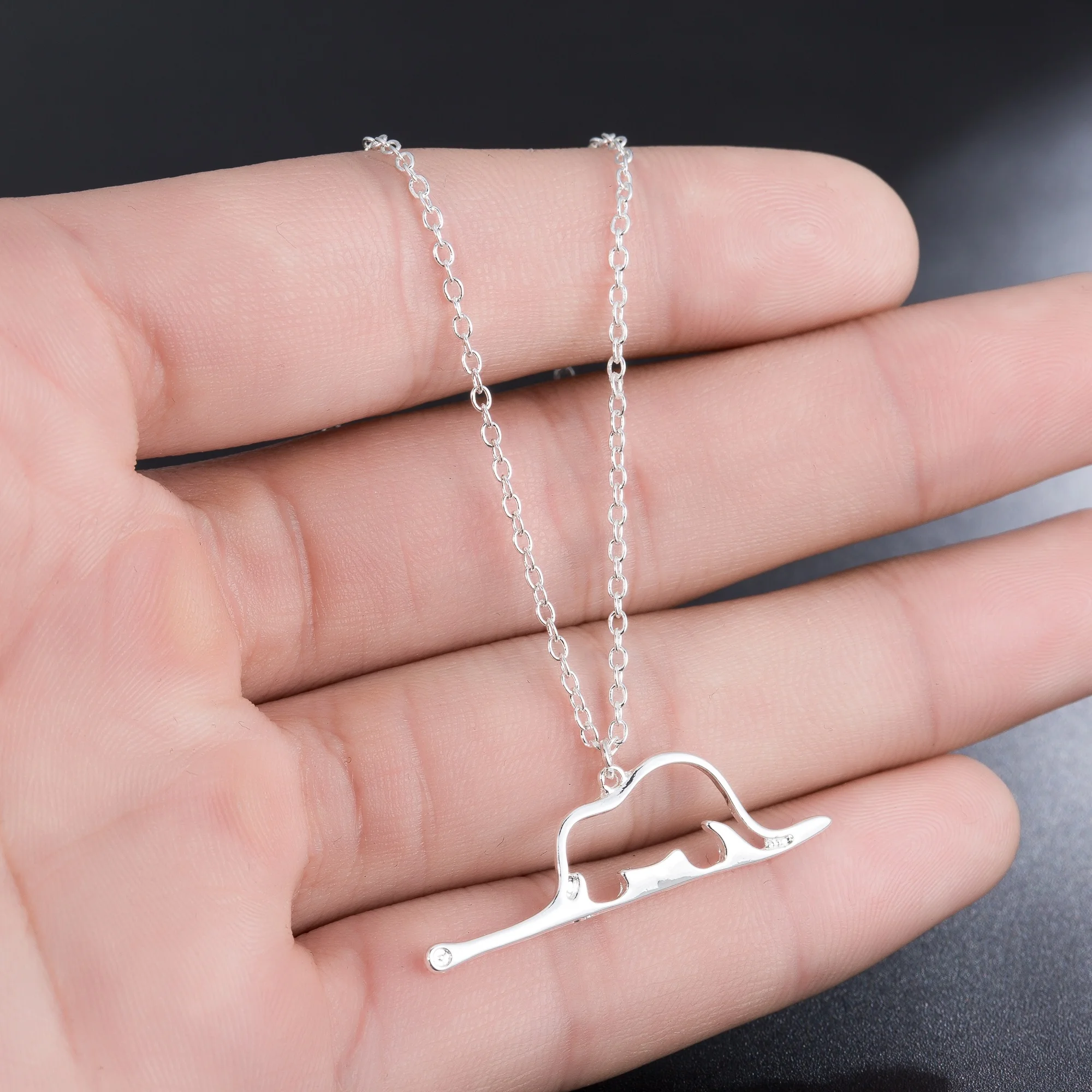 

stainless steel cute elephant snake pendant Little Prince Jewelry Snake and Necklace Elephant Le Petit Prince Jewelry
