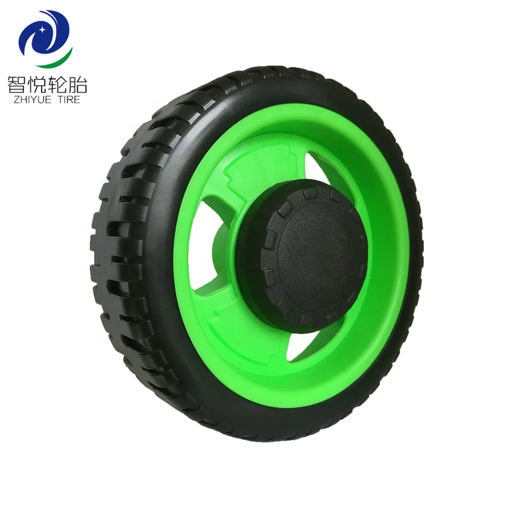 
6 inch small plastic wheel with bearing for lawnmower wheel, trolley cooler wheels 