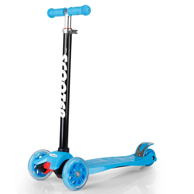 

new model flashing 3 wheel small walking scooters for kids