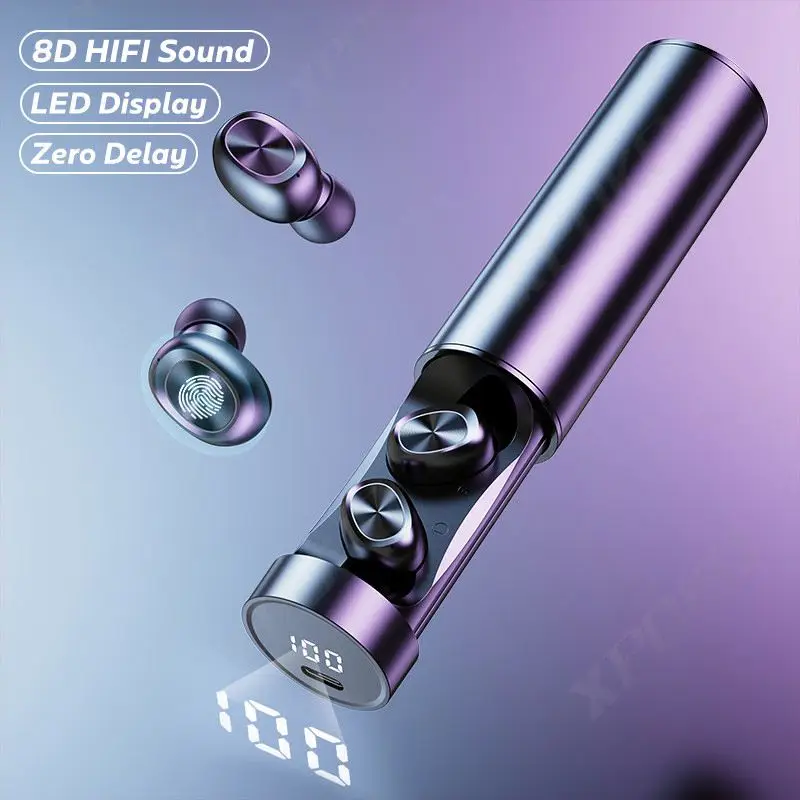

B9 Tws Led Display 8d Sport Headset Mic Wireless Earphones Games Music Earbudsb9 Tws