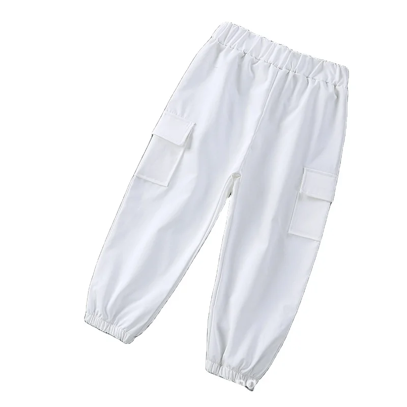 

Spring and Autumn Casual Children's Pants Korean Children's Pants Drawstring Overalls
