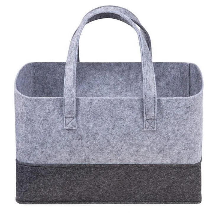 

Large Lady Felt Handbag tote bag wholesale felt bags for shopping With Customized Logo, Black, gray or customized color