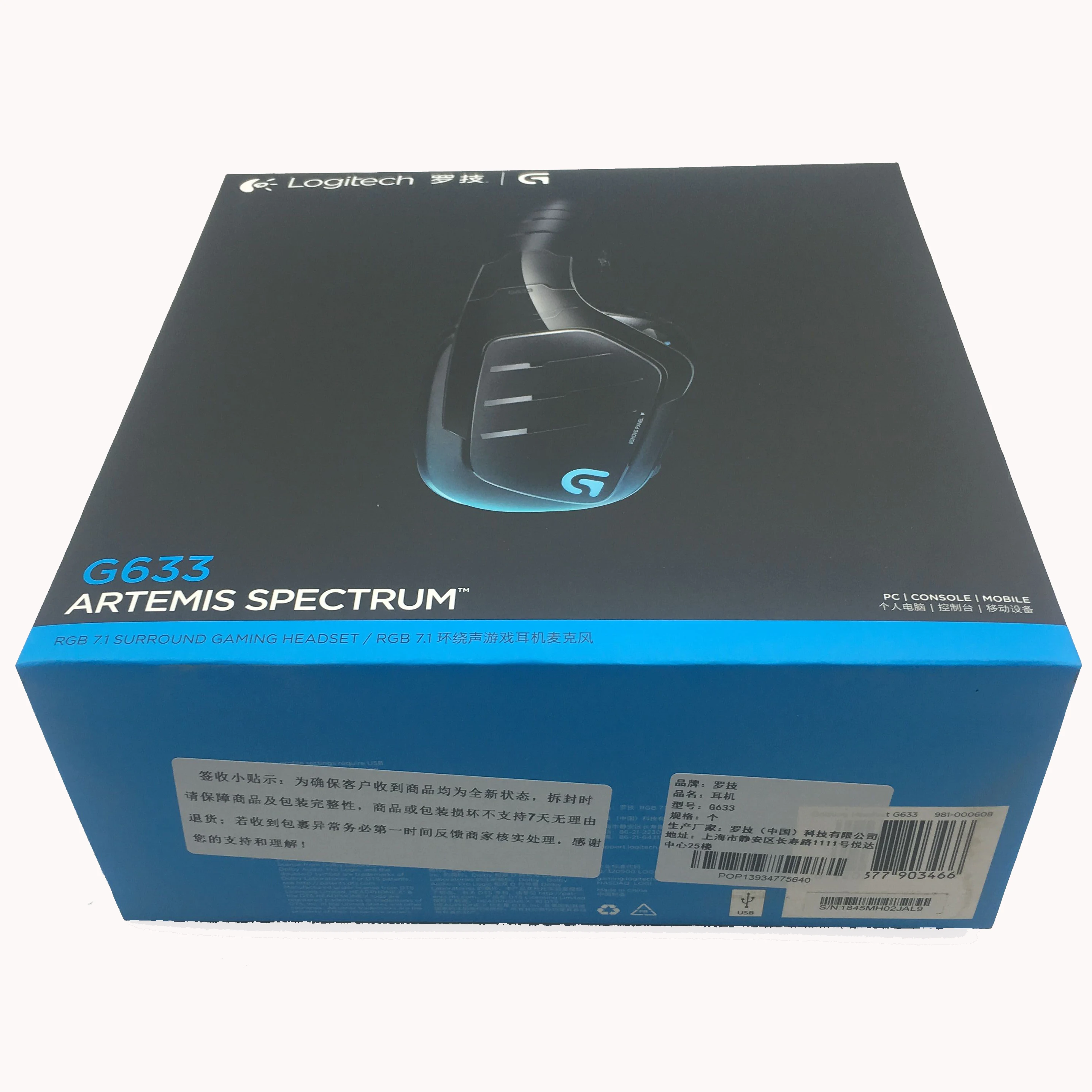 Leesbaarheid Beeldhouwer Blijven Logitech G633 Artemis Spectrum Rgb 7.1 Surround Sound Gaming Headset  Headphones For Pc/ps/xbox - Buy Logitech,Headset,G633 Product on Alibaba.com