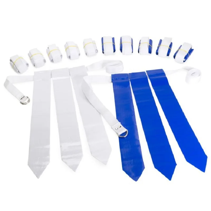 

ActEarlier team sports accessories 1 sets 12pcs 6 white & 6 blue replacement flag football tags, White, green, red, blue, yellow