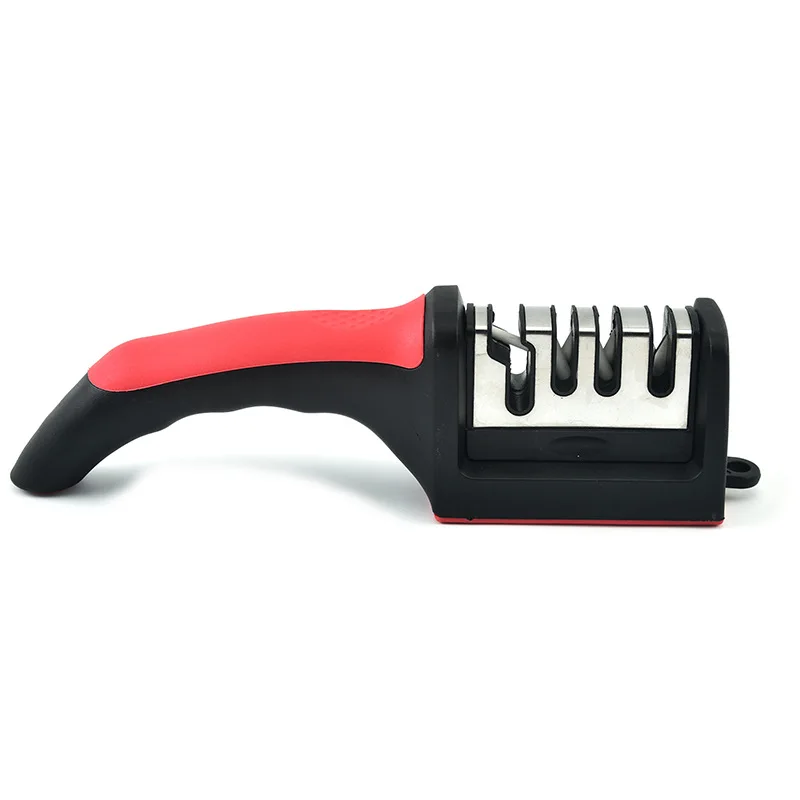 

Updated 4 in 1 Multi-function Home Use 4 Stages Knife Sharpener with Hanging Hole