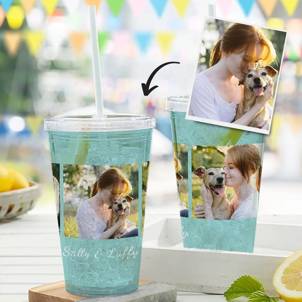 

Custom Logo Reusable Tea Coffee Plastic Cup Customize Tumbler Cups With Lids And Straws, Customzied,transparent clear