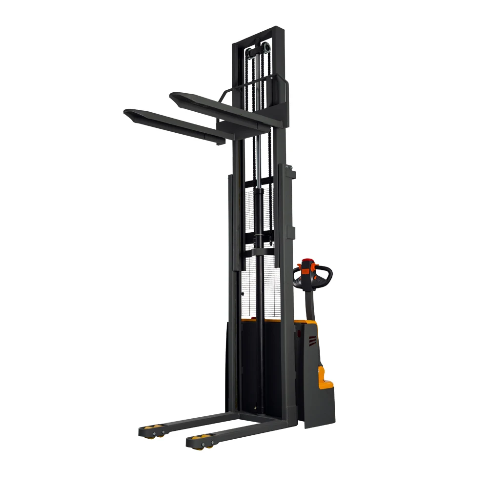 

Warehouse Walkie Stacker Forklift 1.5 Ton 2 Ton 1.6m Electric Pallet Stacker with Curtis Controller