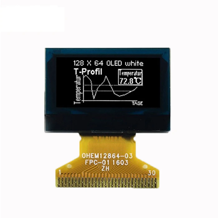 96 128x64 dots oled display passive matrix mode ssd1306 driver