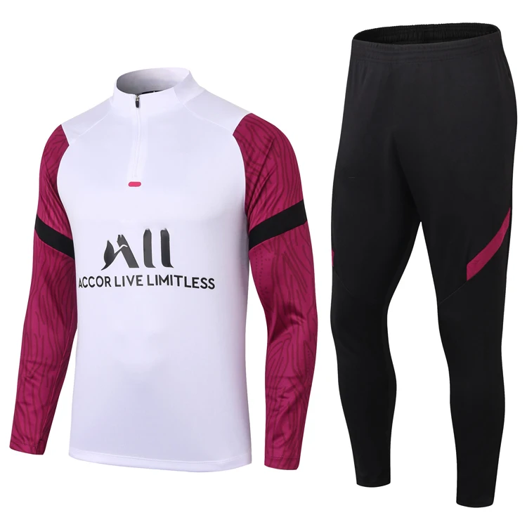 

Thailand Quality Soccer Sportswear Two Piece Set Tracksuit Football Men's Tracksuit, Different color can be made