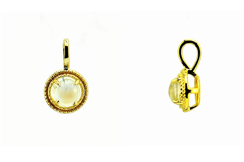 Gold Jewelry Custom Gold Birthstone Gemstone Pendants Charm Necklace