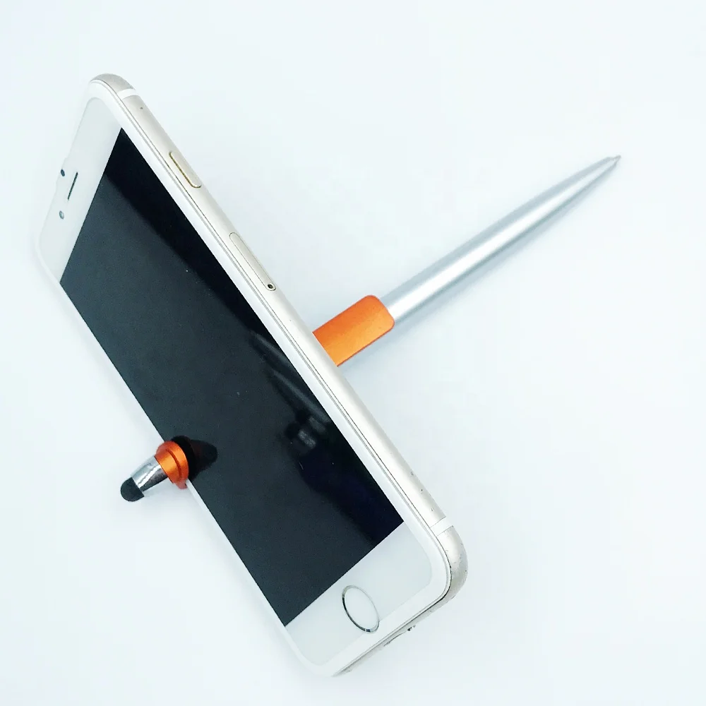
China pen 3 In 1 Promotional Stylus Touch Pen with Phone Stand Holder Plastic Ball Pen 