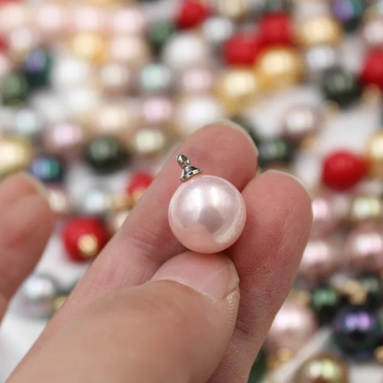 

Deep sea natural  shell beads beads earrings pendant single pendant children DIY jewelry pearl jewelry accessories, Color white