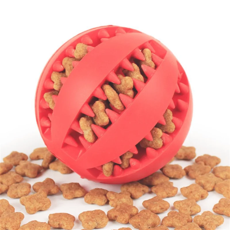 

Hot sale Indestructible Non-Toxic Rubber Ball Food Dispensing Toys Cleaning Tooth Dog Chew Pet Toys, Picture