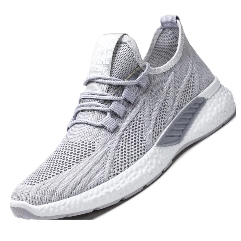 

wangdu factory High Top casual sport Sneakers mesh upper Men Sport sneaker Injection Shoes
