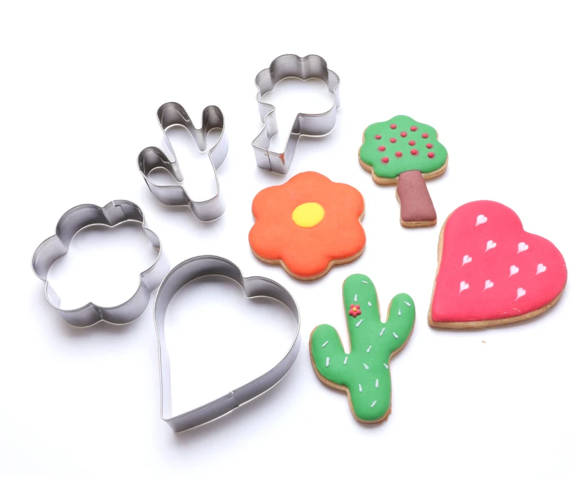 

4pcs Animal Plants Shape Designer Stainless Steel Cookie Cutter