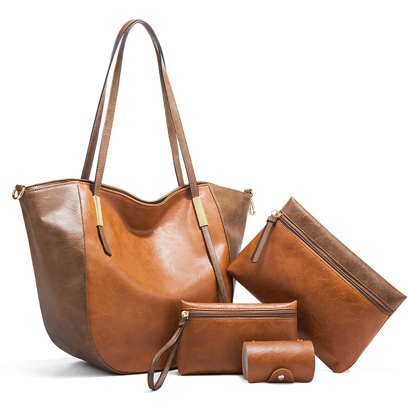 

Trendy Woman 2021 New Unique Round Bottom Deformation Bag Fashion Four Piece Crossbody Handbag