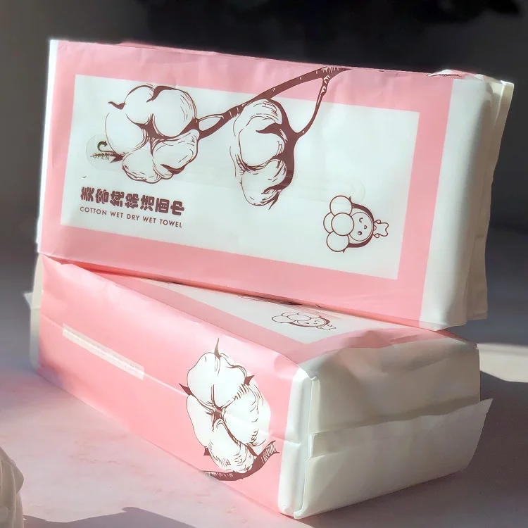 
pure cotton face wipe disposable cleaning face tissue disposable face towel 