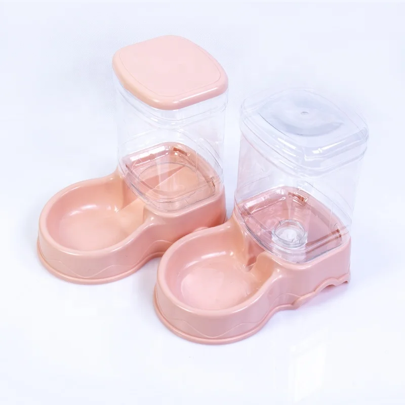 

Wholesale Pet Automatic Feeding Tools Plastic 3.5L Dog Food And Water Feeder Set