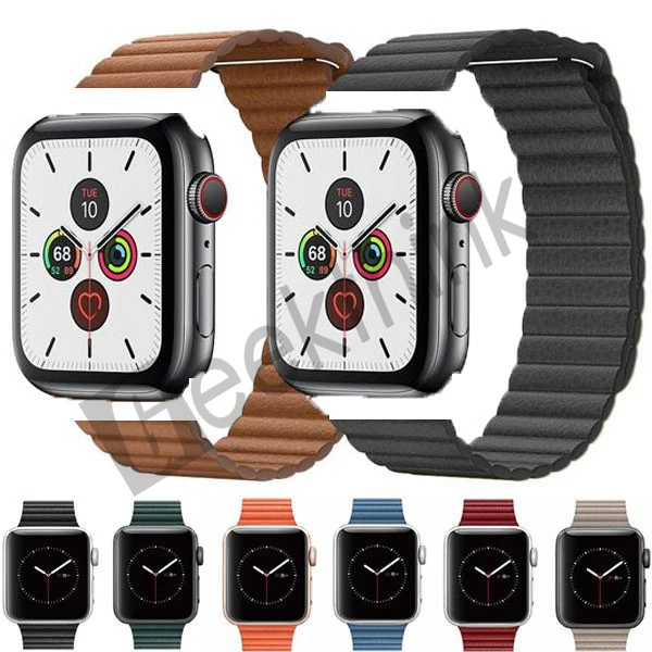

High Quality Straps Genuine Leather Loop for AppleWatch Band 44 mm 40mm for Iwatch Band 42mm 38mm