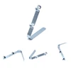 Manufacture double spring steel button clip in one single end leg