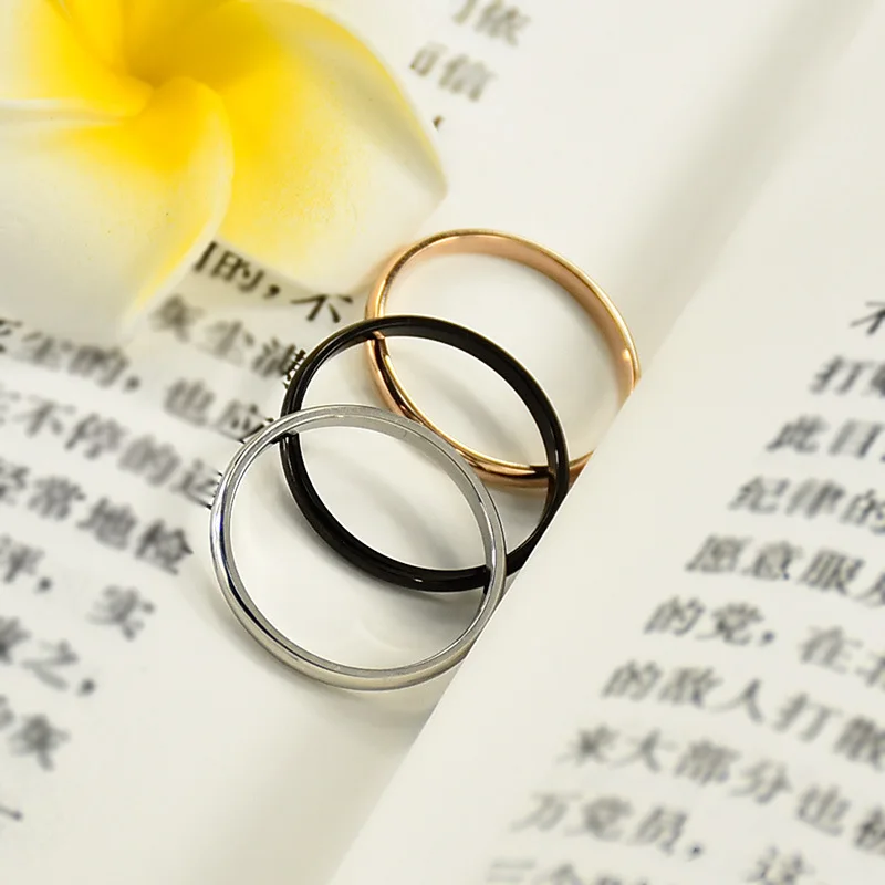 
Cross border accessories simple couple ring thin stainless steel jewelry gift for women boy love 18 big cock man with cock ring 