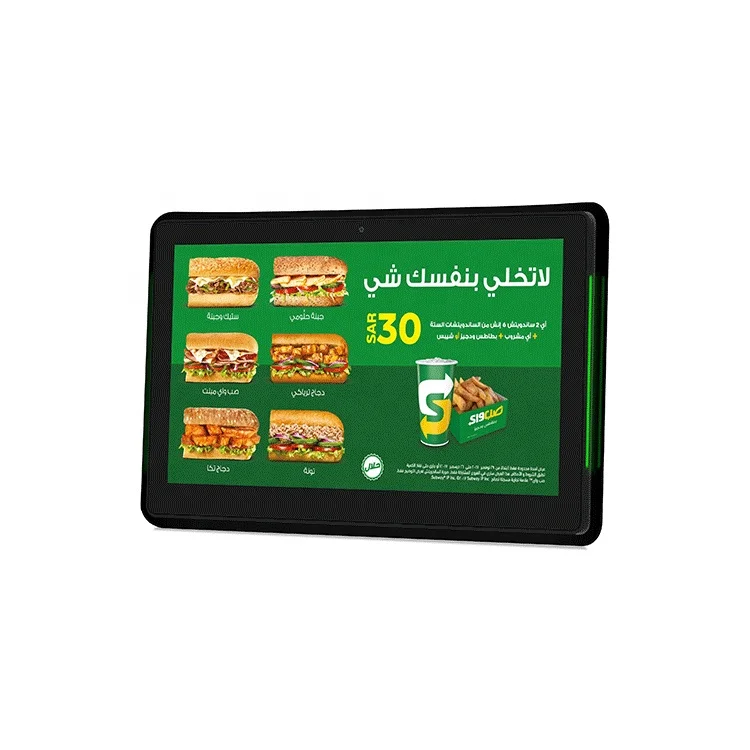 

Bank Feedback System Customer Satisfaction Survey Device 10 Inch All In One Tablet Pc, Black