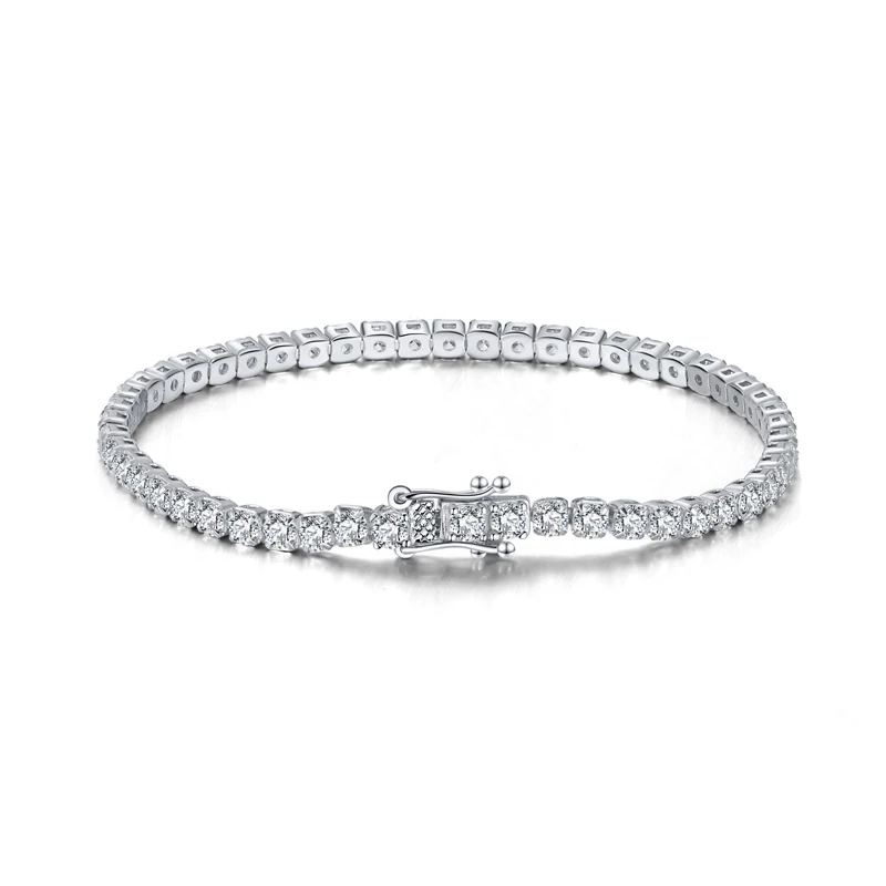 

RINNTIN SB95 Sparkling Strand 925 Sterling Silver Tennis Bracelet