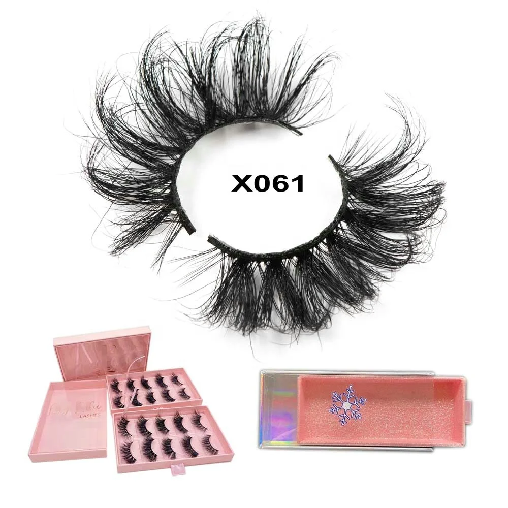 

25 mm mink eyelash 5d lash vender eyelashes private label lashese with case 3D full strip mink eye lashes vendor