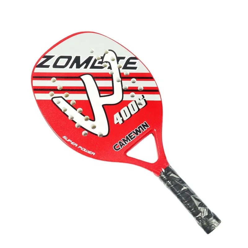 

In stock Outdoor New Carbon Beach Tennis Racket Paddle Soft EVA Friction Face Raqueta With Black Bag Sports