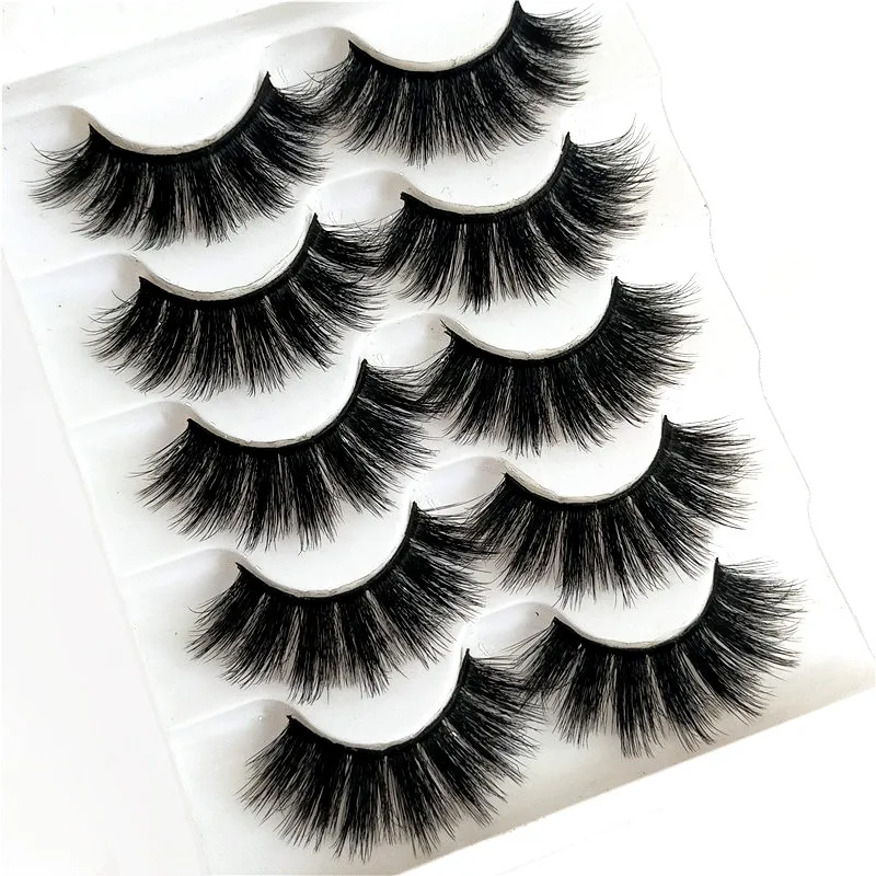 

Natural mink eyelashes vendor hot selling style clear band 6d false eyelashes Full Strip Lashes for wholesale false eyelashes