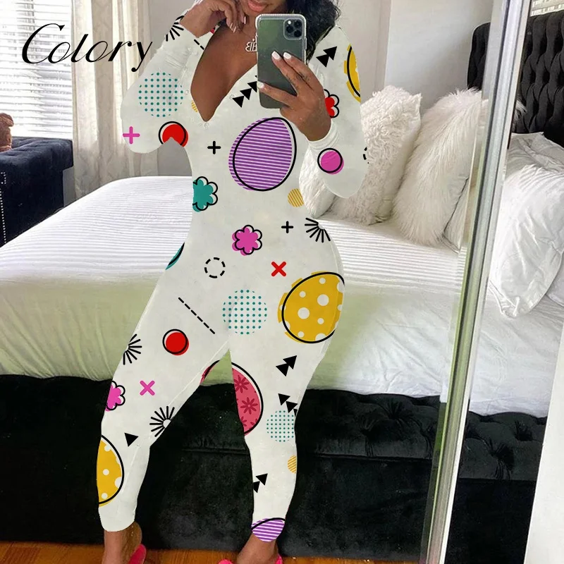 

Colory Women Sexy Fashion Onsies Sleepwear Girls Sexy Easter Pajamas Adult Onesie, Customized color