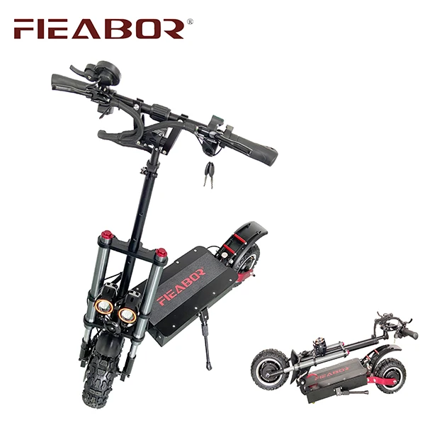 

60V 5600W Electric Scooter 11inch Motor Wheel Off Road Fat tire Dual Powerful Foldable Adults E Scooters