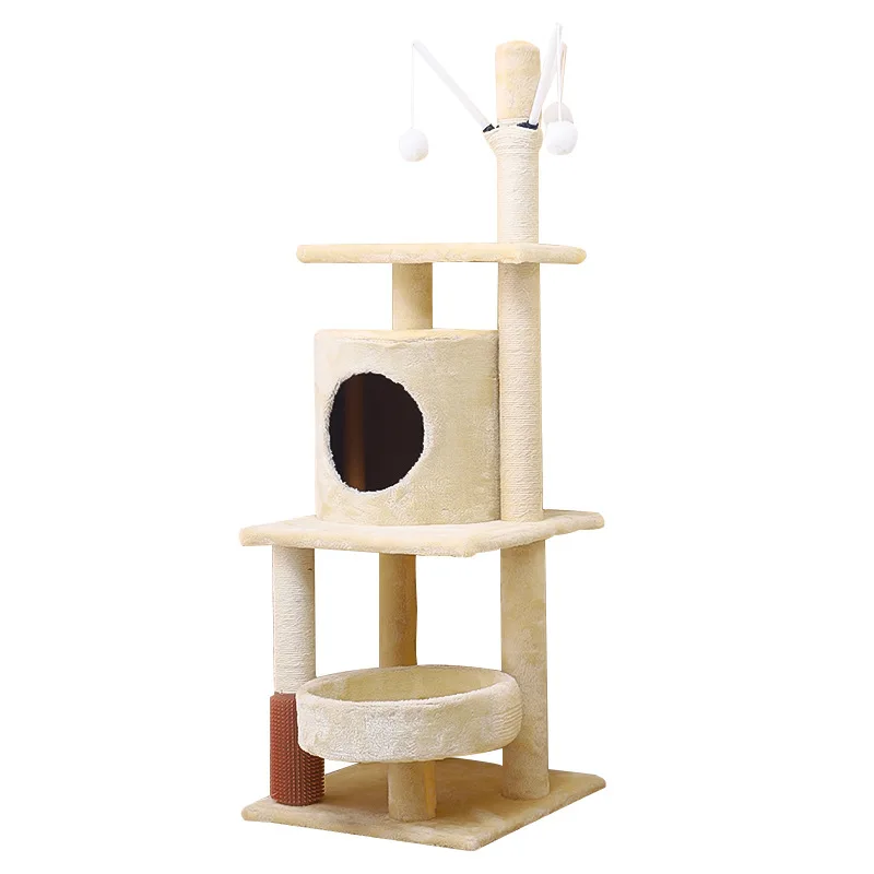 

wholesale wooden pet cat tree pet bed furniture cat toys, Customized color