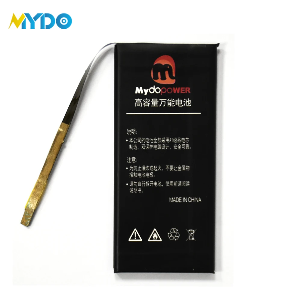 

Mydopower OEM Mobile Battery Design Moveable Flex Cable Li-ion Battery Cell Supply Universal Replacement Battery 453576, Black