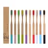 100% Biodegradable Natural Bamboo Toothbrush for Adult and Kids