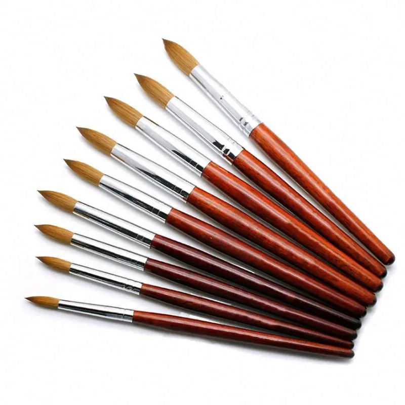 

pedicure chair nail supply 2021 Hot Sell High Quality Crystal Mink Hair Nail Art Painting Pen Acrylic Nail Art Brush