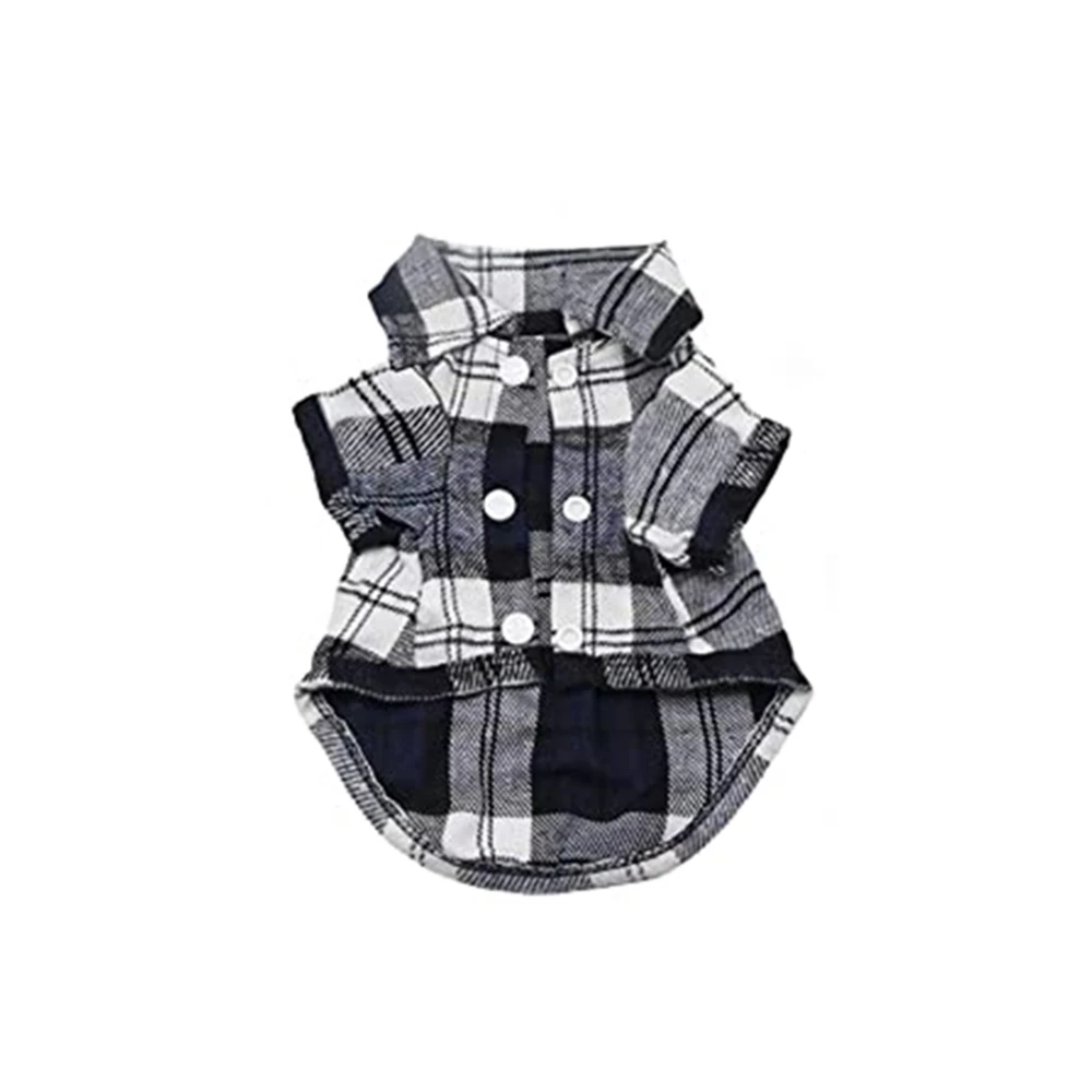 

Spring Summer Dog shirt Pet Striped Top for Dog Clothes Chihuahua Puppy Vest Coat Small Pet Clothing Plaid Shirt
