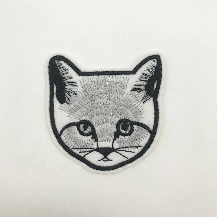 

Wholesale animal cat Design Garment Decoration Custom Embroidery Patch, Custom color