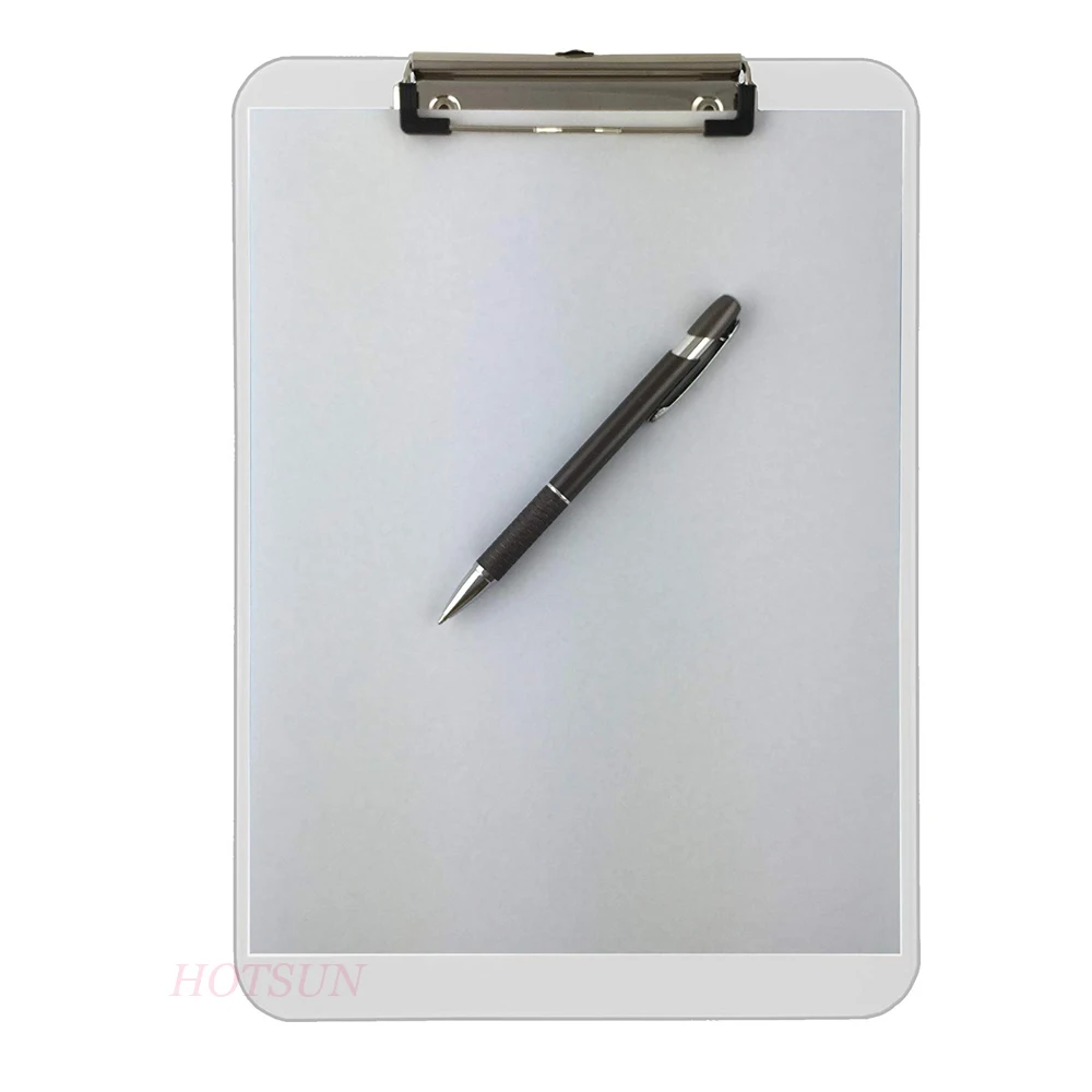 Customized Printed Wholesale A4 Acrylic Clipboard With Shinny Clip Buy Acrylic Clipboards