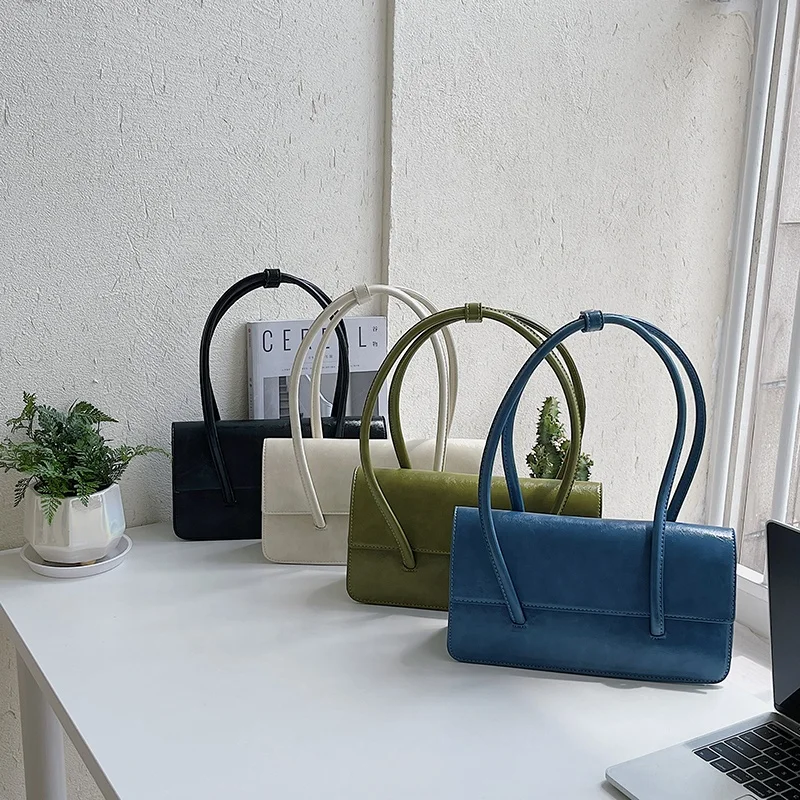 

Handbag trend Retro women's envelope bag Fashion solid color women's shoulder bag simple rectangular women's hand bags